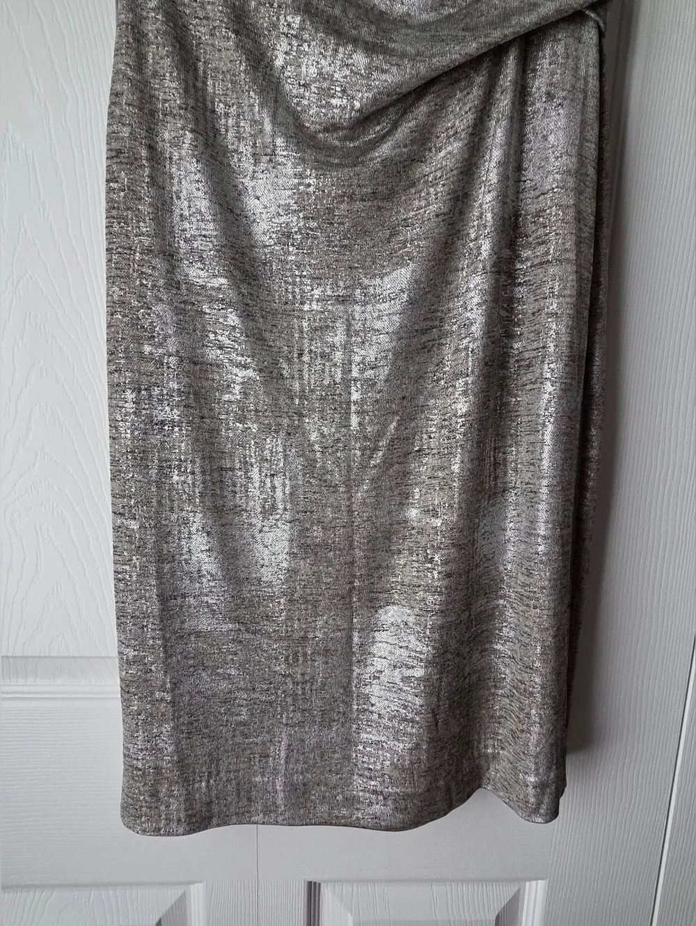 Vince Camuto Metallic Cowl-Neck Dress Size 6. Like New. See Description. - Picture 9 of 12